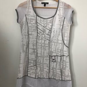 Funky Grey and White Shirt